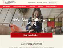 Tablet Screenshot of nestlepurinacareers.com